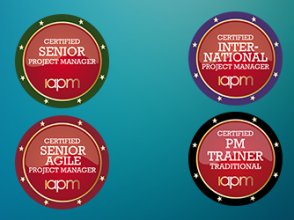 IAPM -Titel in Kurzform und Zertifikats-Badges  | IAPM
