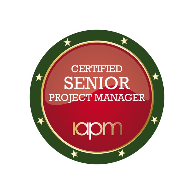 Das Badge des “Certified Senior Project Manager (IAPM)”.