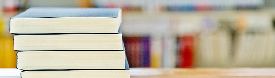 A stack of books. A stack of books.