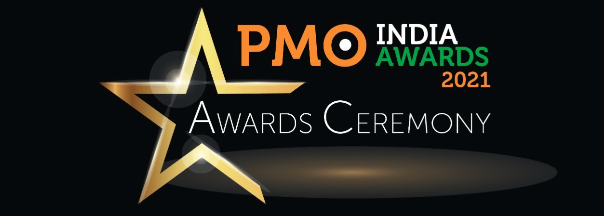 The logo of the PMO India Awards 2021.