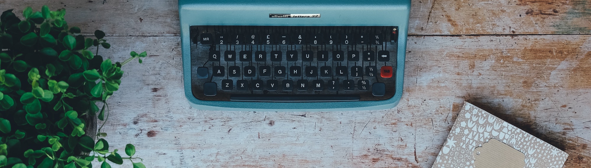 A typewriter.
