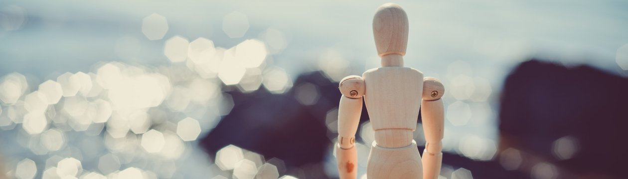 A wooden figure A wooden figure