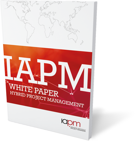 An illustration of the 'Hybrid Project Management White Paper'.